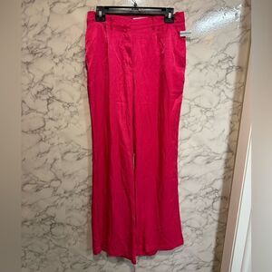 NEW Petal & Pup Vibrant Pink Wide-Leg Pants Size 8